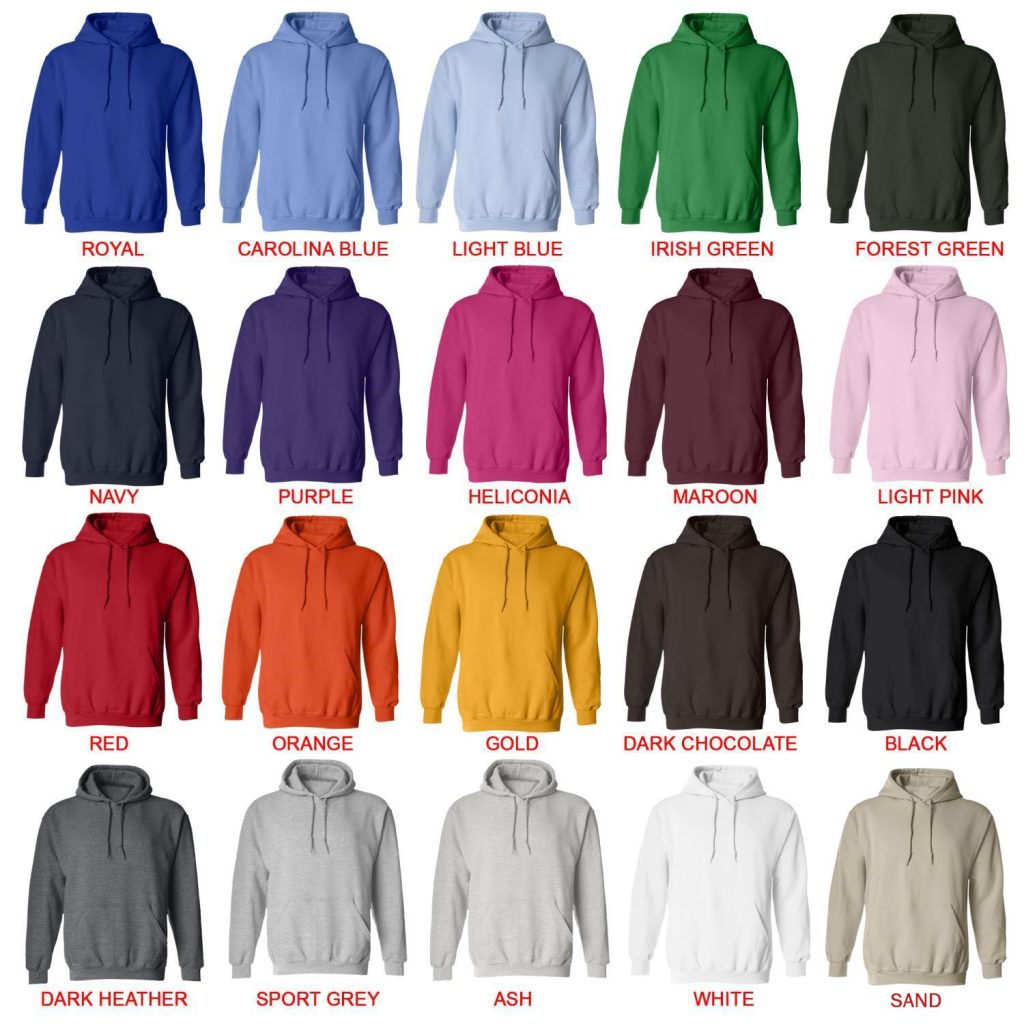 hoodie color chart - Kenny Chesney Store